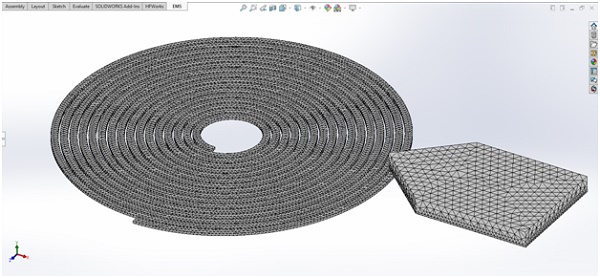 Automatic mesh generation in EMS