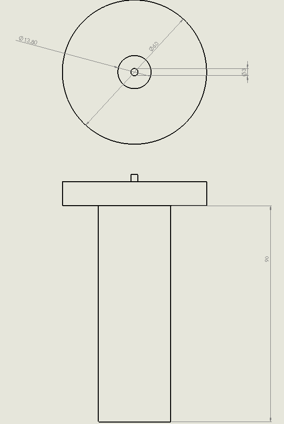 Geometry of the coaxial antenna