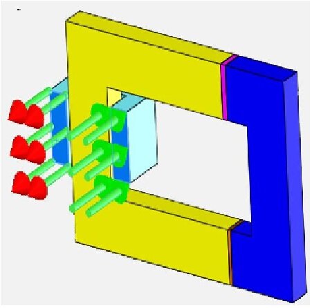 Entry and exit ports of the coil