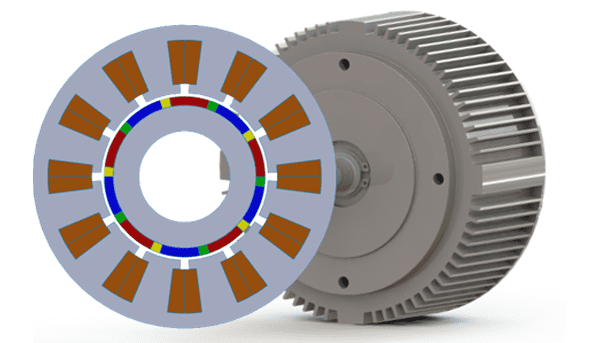 PM Halbach array motor