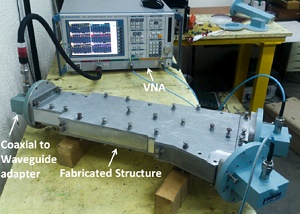 Working prototype of the proposed WG power divider