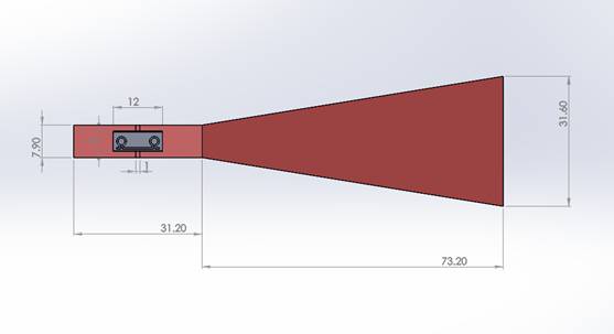 the structure's dimensions