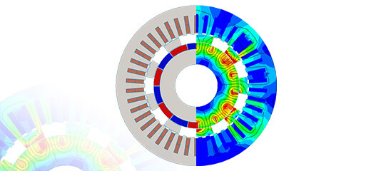 Magnetic-Geared Permanent Magnet Synchronous Motor for E-Mobility